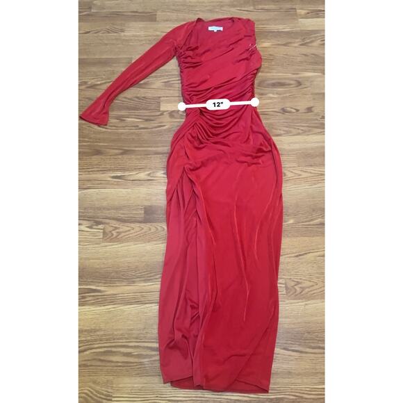 Katie May LA Bodycon  ARYA LONG GOWN IN SCARLETT RED SIZE M - Picture 4 of 13